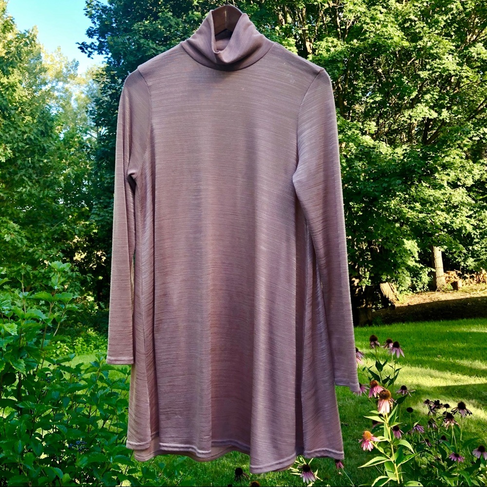 Misguided mock neck long sleeve dress